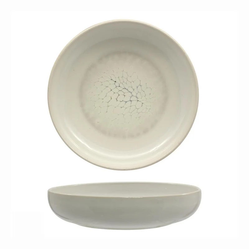 22 cm - Luz Piatto Fondo Coupe Decorato In Gres porcellanato Set 6 Pz
