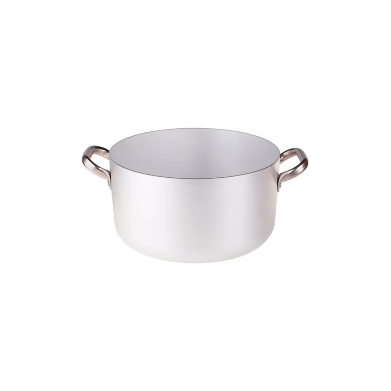 Alluminio 3mm Professionale Casseruola Alta Con 2 Maniglie Inox