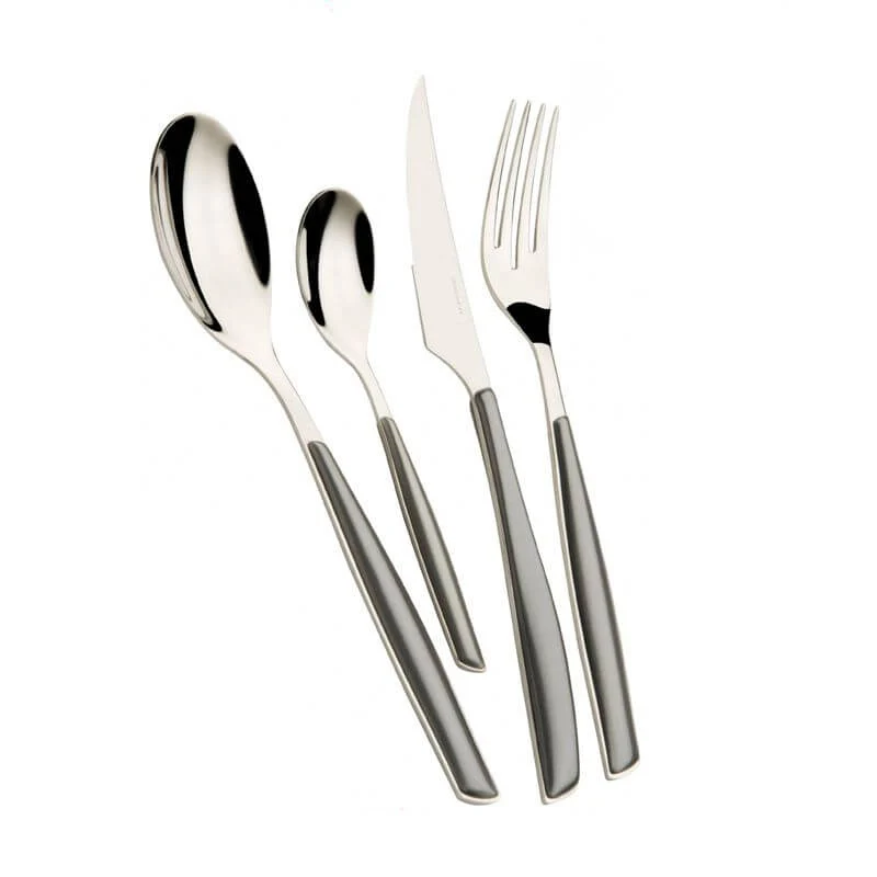Glamour Servizio Posate Acciaio Inox e SAN - Set 24 Pz