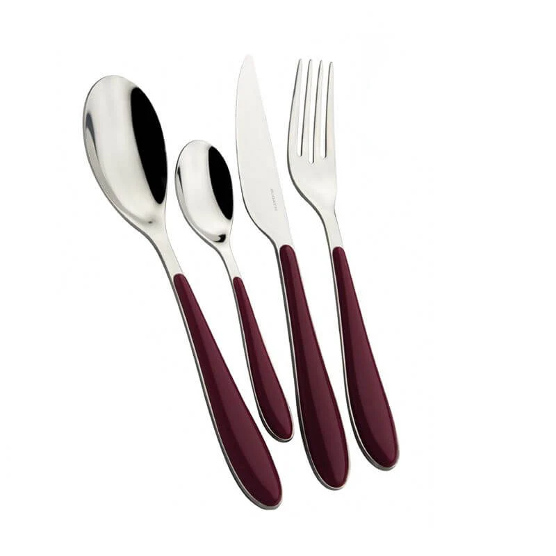 Gioia Servizio Posate Acciaio Inox e ABS - Set 24 Pz