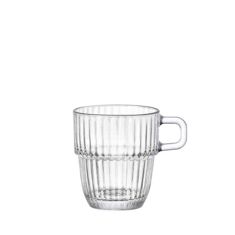 18.5 cl - Barshine Double Espresso Tazza Cappuccino In Vetro Set 12 Pz