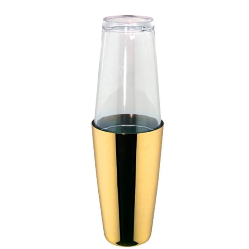70 cl - Mixage Shaker Boston In Acciaio Inox Con Bicchiere In Vetro