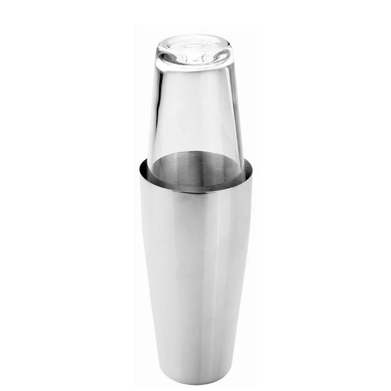 50 cl - Mixage Shaker Boston In Acciaio Inox Con Bicchiere In Vetro