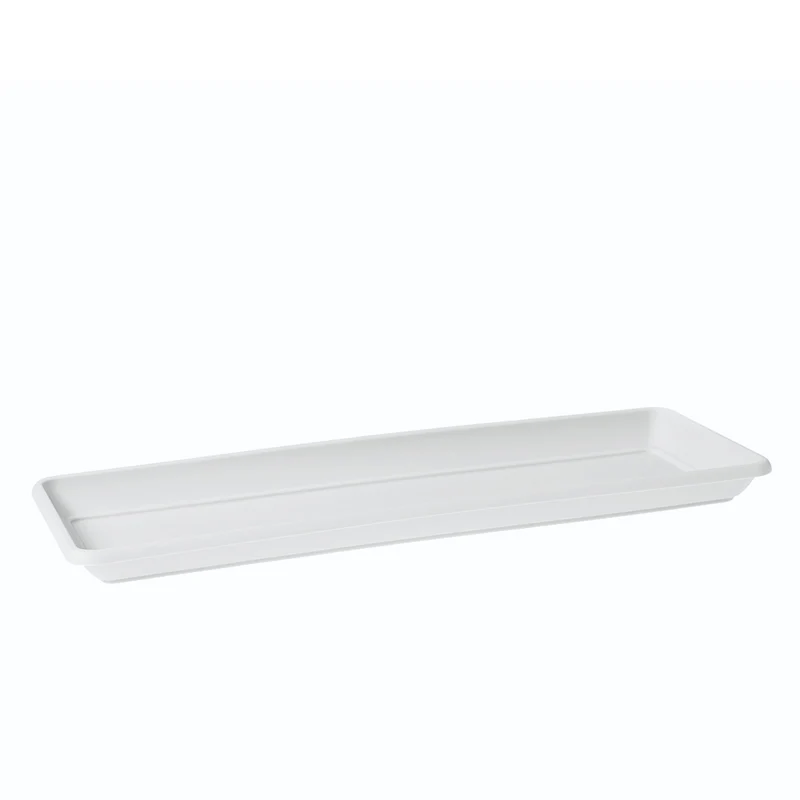 34x14 cm - Merid Vassoio Rettangolare In Poercellana