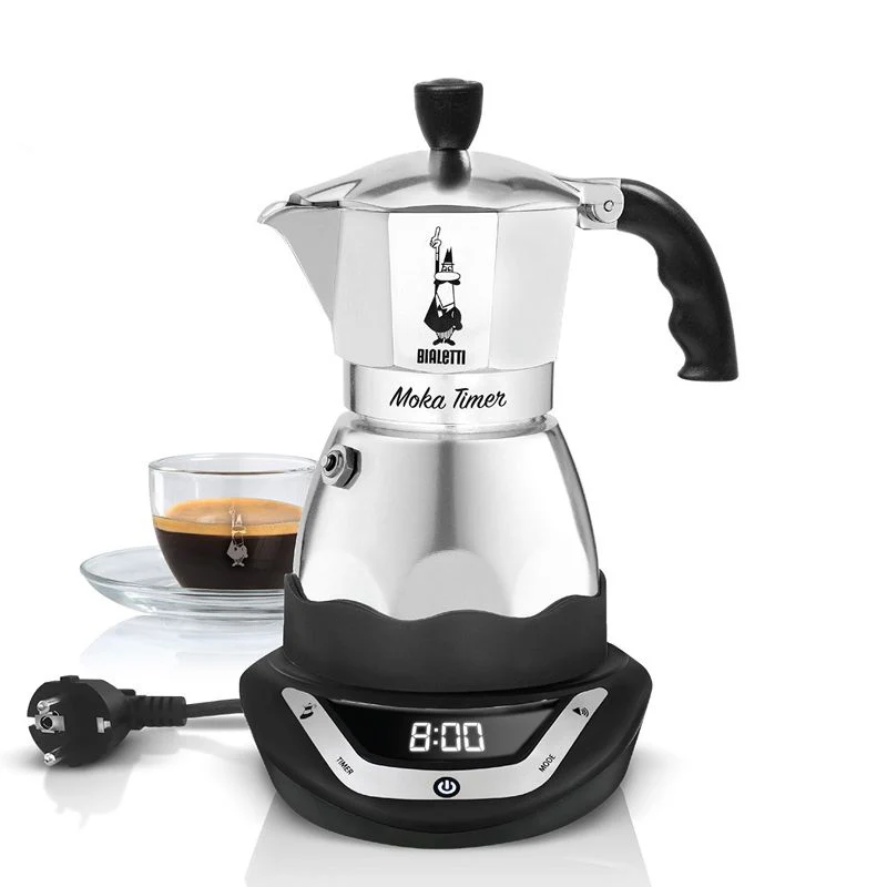 3 Tz - Easy Timer Moka Elettrica In Alluminio