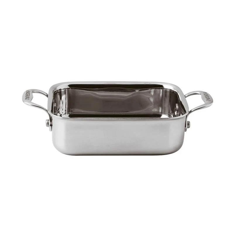 12x10 cm - Series 12200 Miniature Tegamino Rettangolare In Acciaio Inox