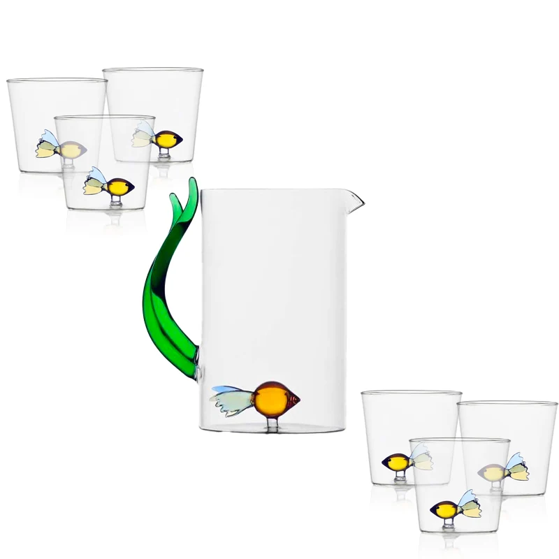 Animal Farm Set Brocca e Bicchieri - Set 7 Pz