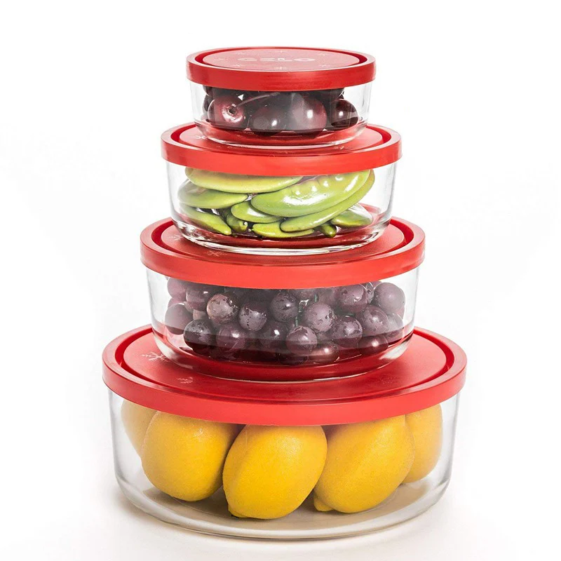 Gelo Set Contenitore Per Alimenti In Vetro - Set 4 Pz