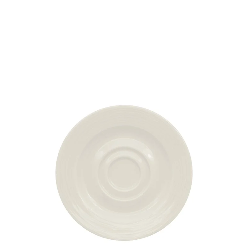 13 cm - Eclipse Piattino Tazzina Caffé In Porcellana - Set 12 Pz