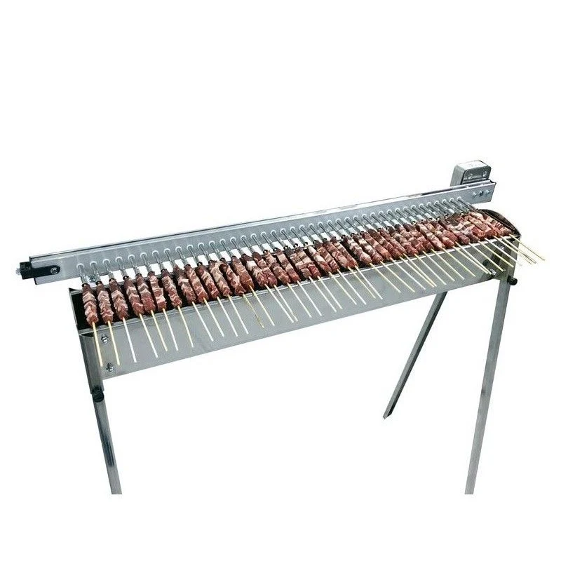 40 Single Griglia A Carbone Con Giraspiedini Automatico