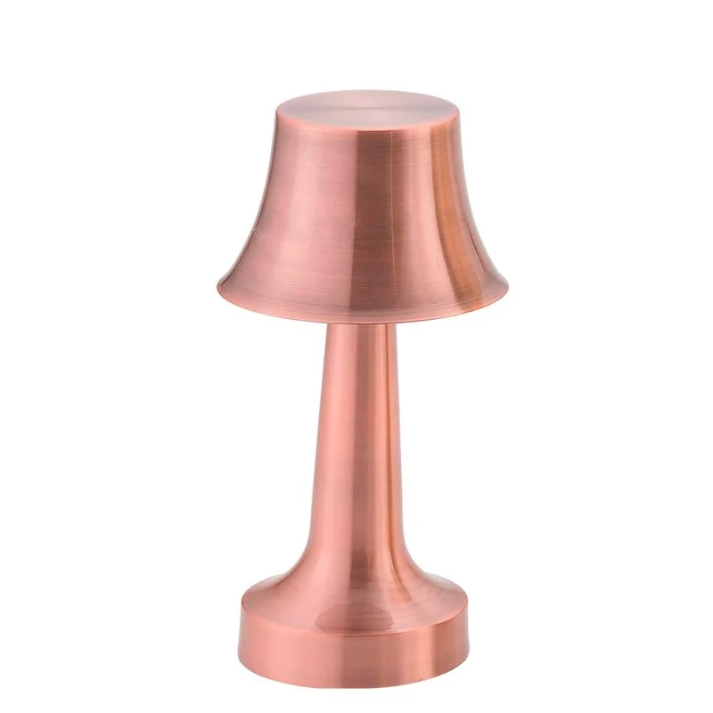 23.5 cm - Campana Lampada Da Tavolo Dimmerabile In Alluminio