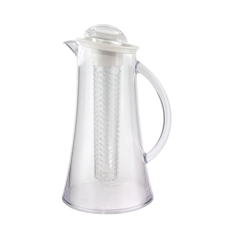 2 Lt - Crystal Ametiste Caraffa In MS Con Coperchio E Rinfrescatore