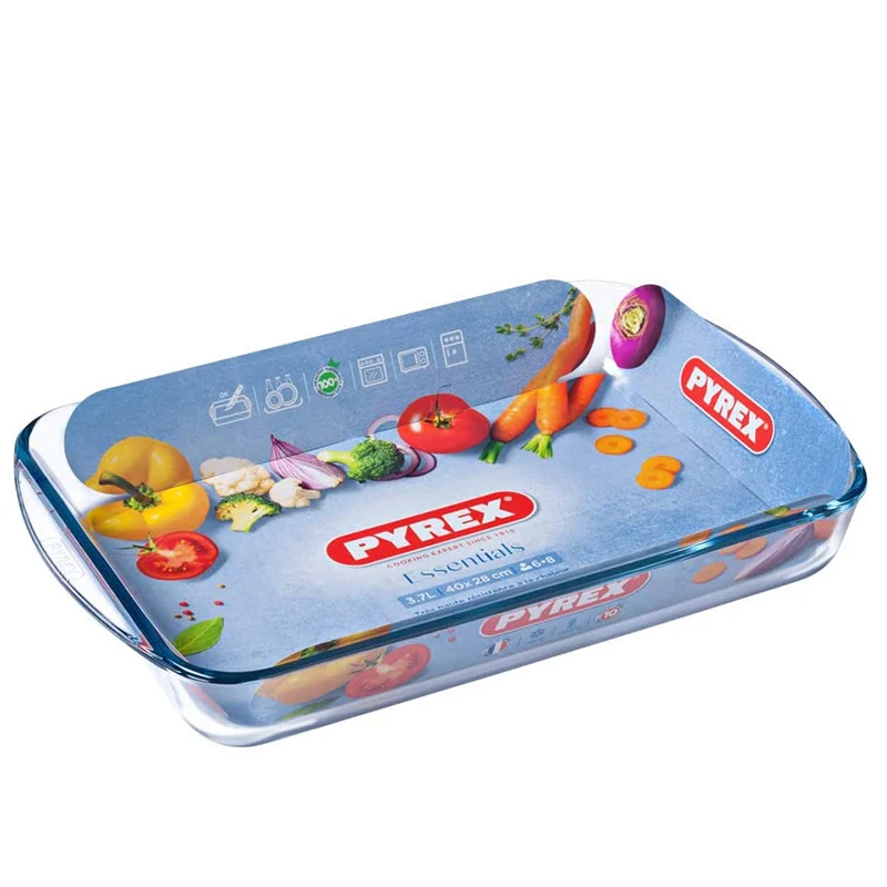 Essentials Teglia Per Lasagna Rettangolare In Vetro Borosilicato
