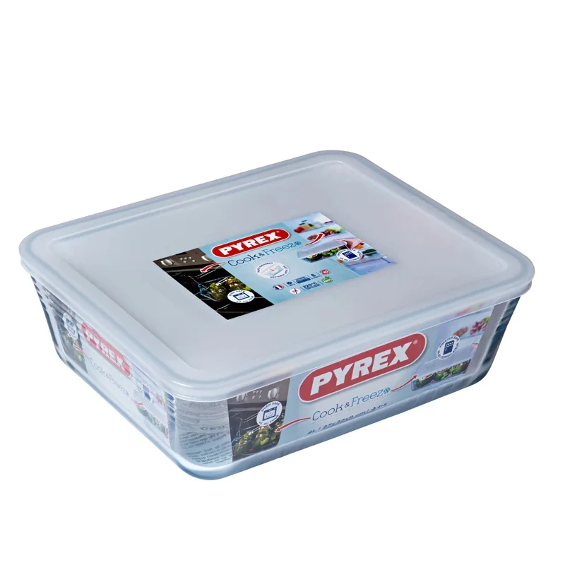 Cook & Freeze Contenitore Per Alimenti Rettangolare In Vetro Borosilicato