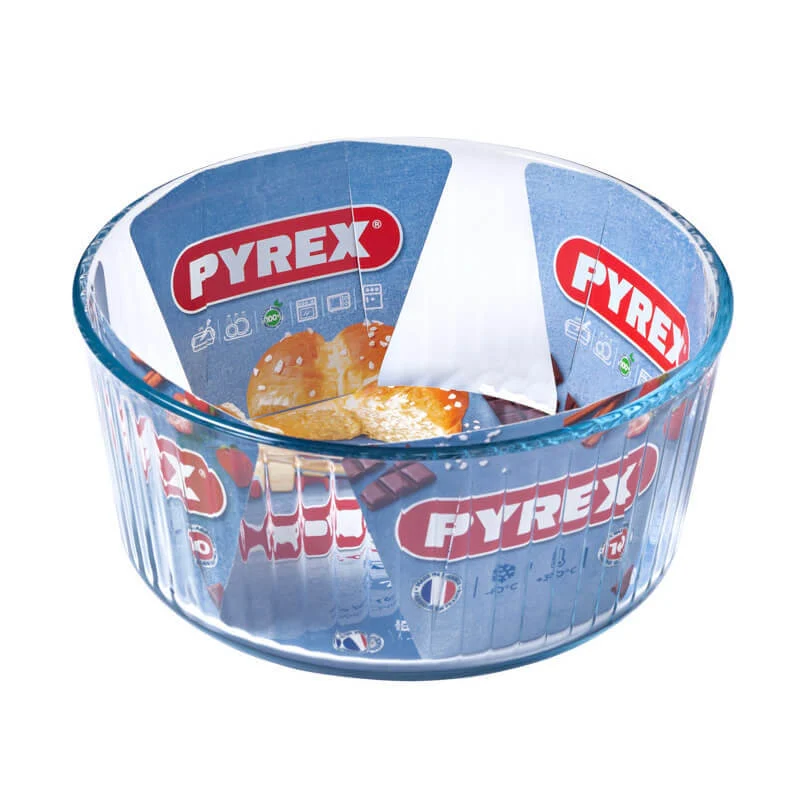21 cm - Bake & Enjoy Stampo Soufflè Rotondo In Vetro Borosilicato