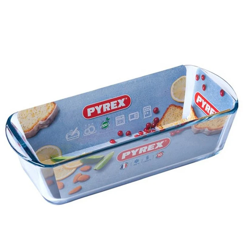 31s12 cm - Bake & Enjoy Stampo Plum Cake Rettangolare In Vetro Borosilicato