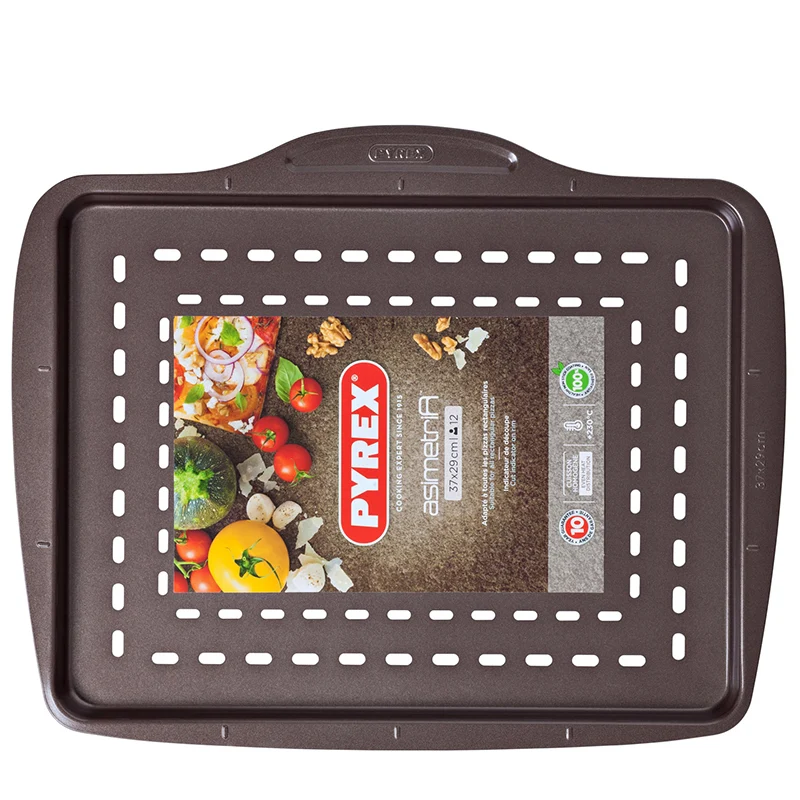 37x29 cm - Asimetria Teglia Pizza Rettangolare Antiaderente