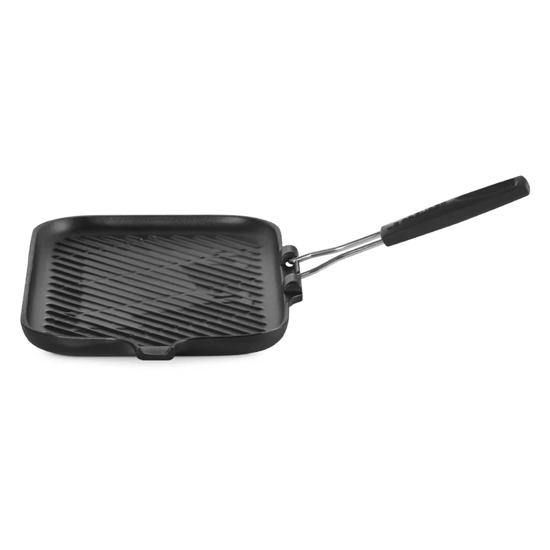 36x20 cm - Grill Bistecchiera Rettangolare In Ghisa
