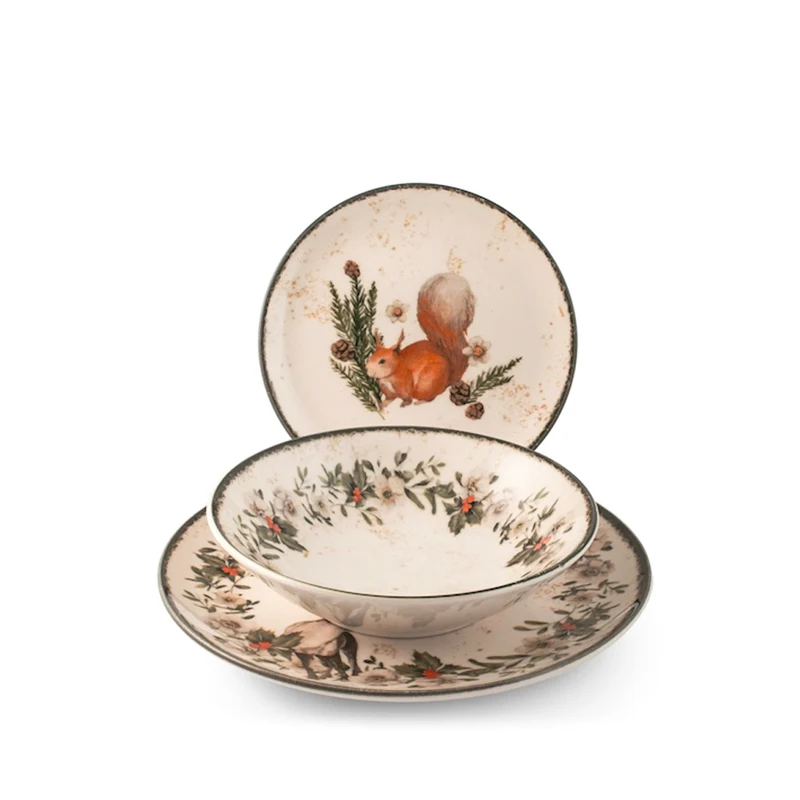 Coup Nordic Garland Servizio Piatti In Stoneware Set 18 Pz