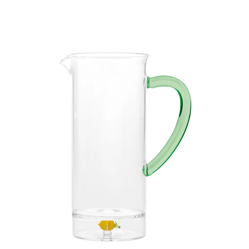 75 cl - Teca Frutta Caraffa Fatta a Mano In Vetro Borosilicato