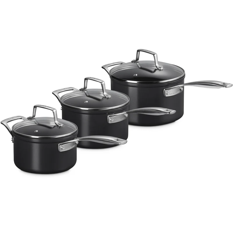 Essential Casseruola Con Manico Lungo Antiaderenti Con Rivestimento In Ceramica Set 3 Pz