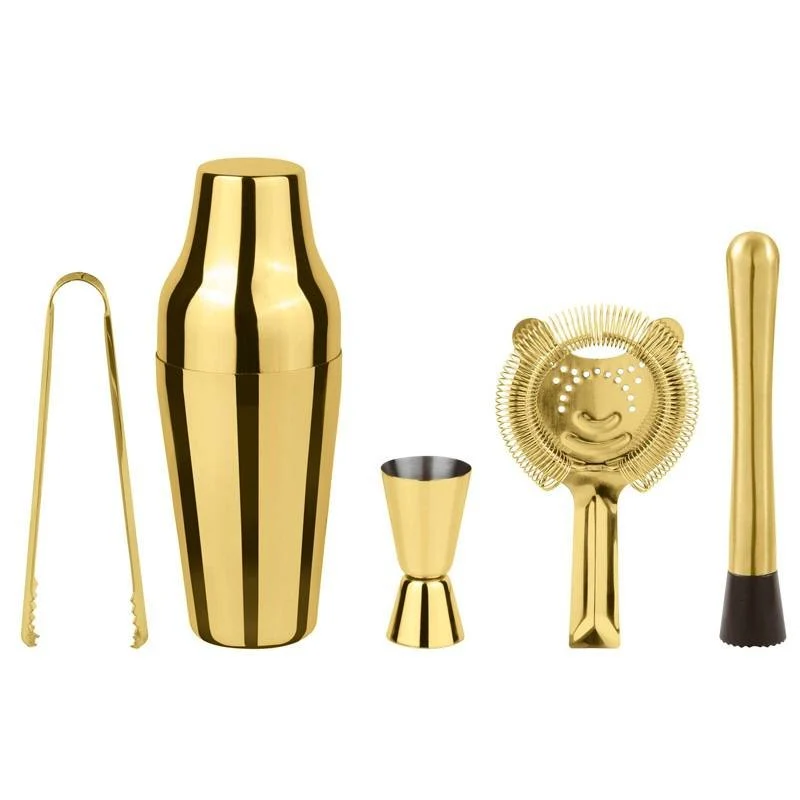 Parisienne Set Mixology In Acciaio Inox Set 5 Pz