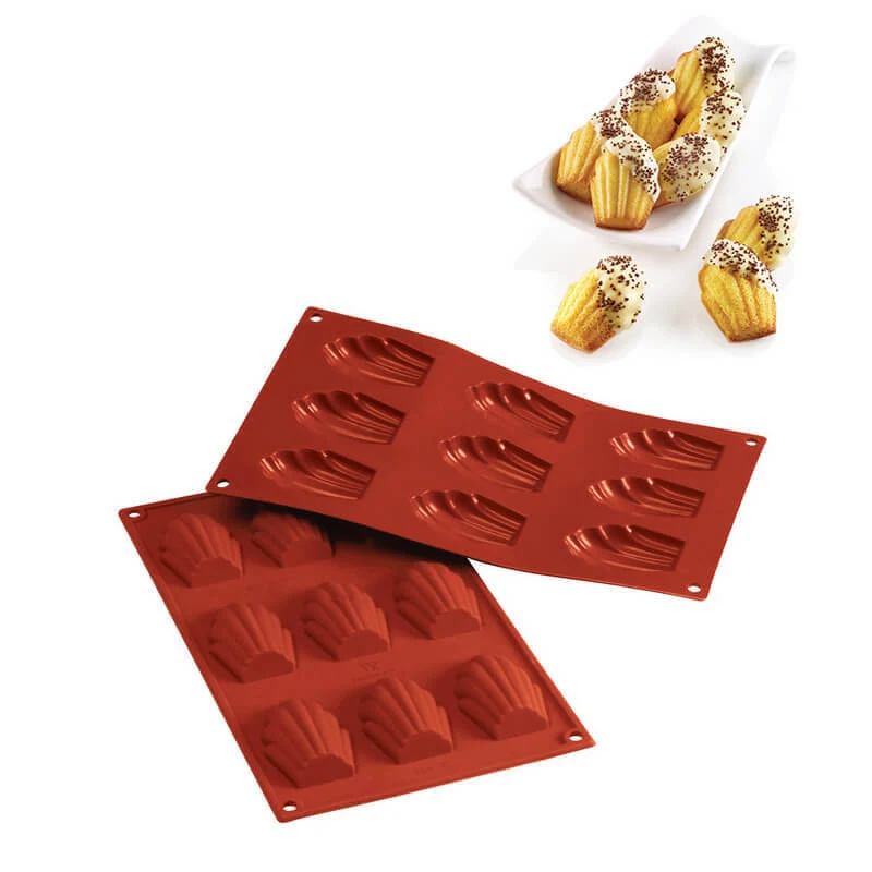9 Forme Classic Stampo Madeleine In Silicone