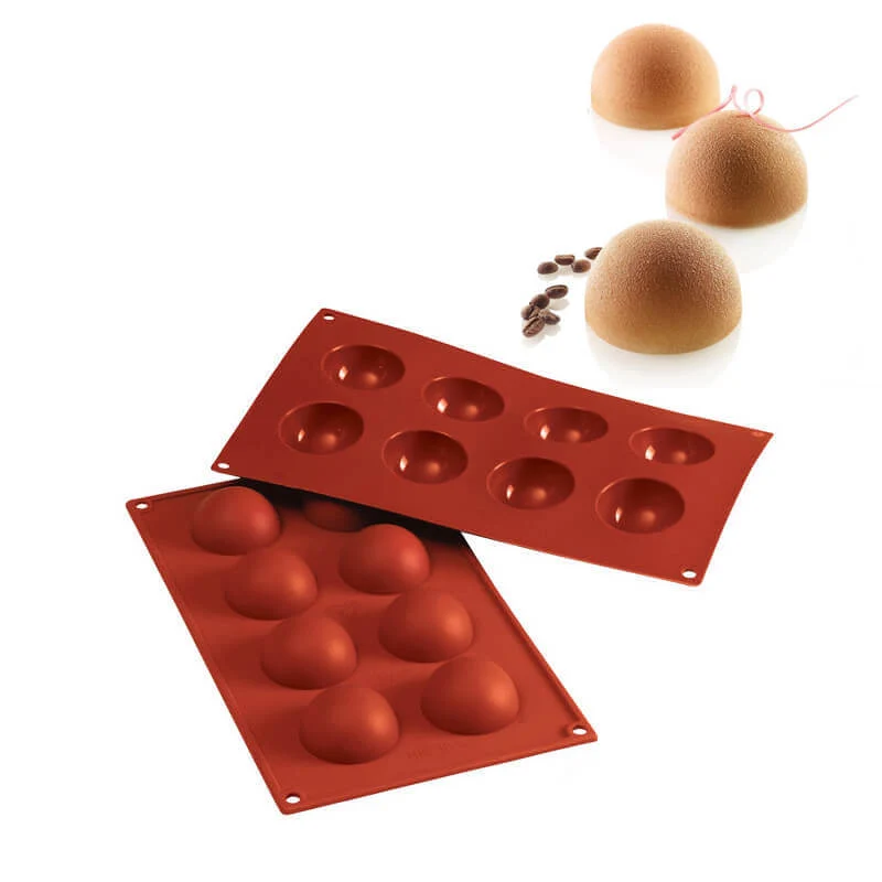 8 Forme Classic Stampo Semisfera In Silicone