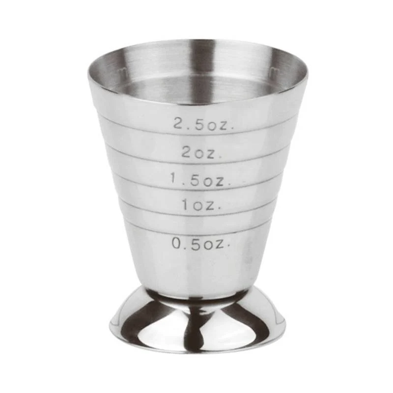 7.5 cl - Bar Happy Hour Jigger Dosatore Graduato In Acciaio Inox