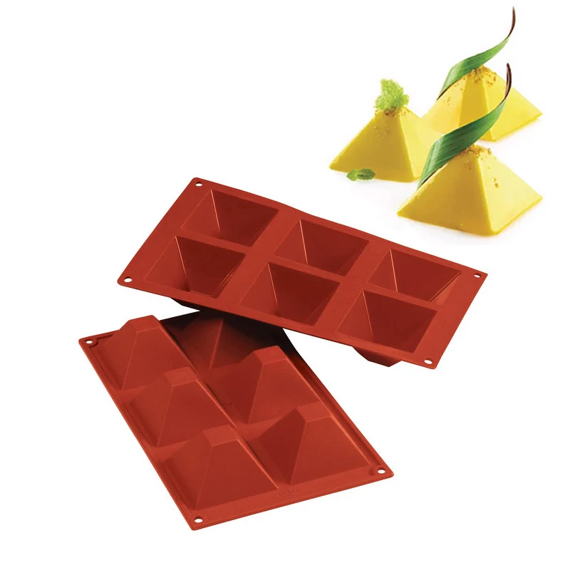 6 Forme Classic Stampo Piramide In Silicone