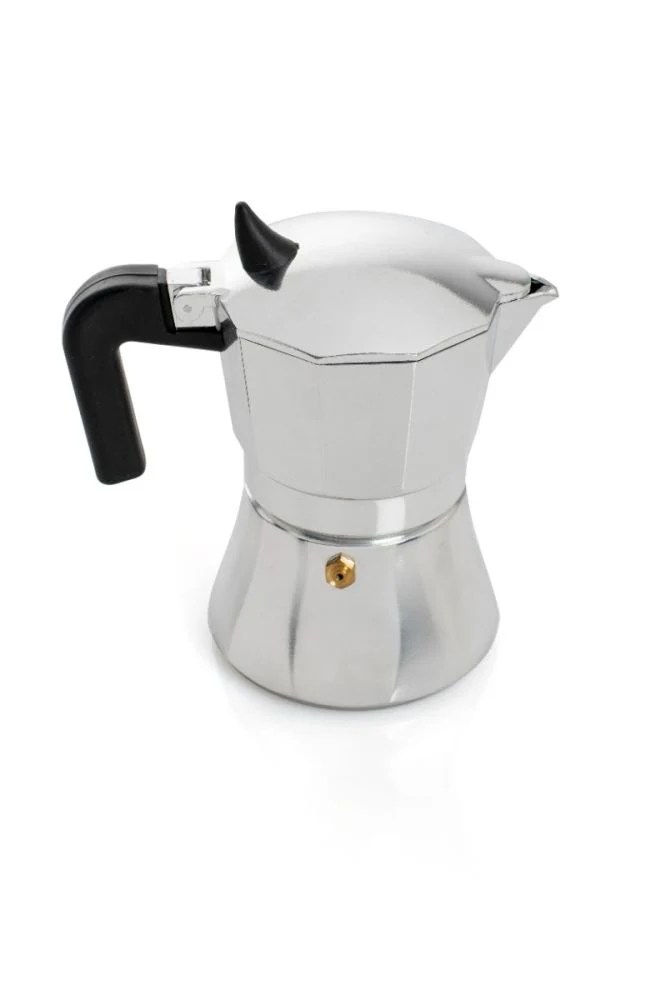 Evviva "Moka" in alluminio 3 tazze adatta ai piani induzione