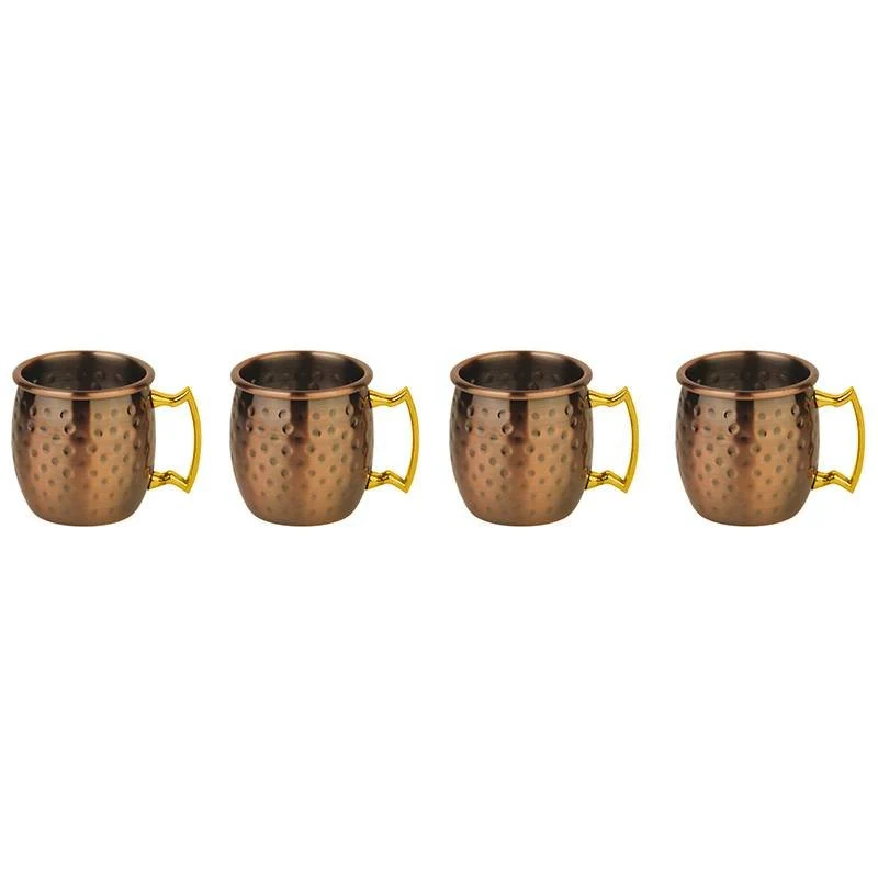 6 cl - Moscow Mule Mug In Acciaio Inox Set 4 Pz