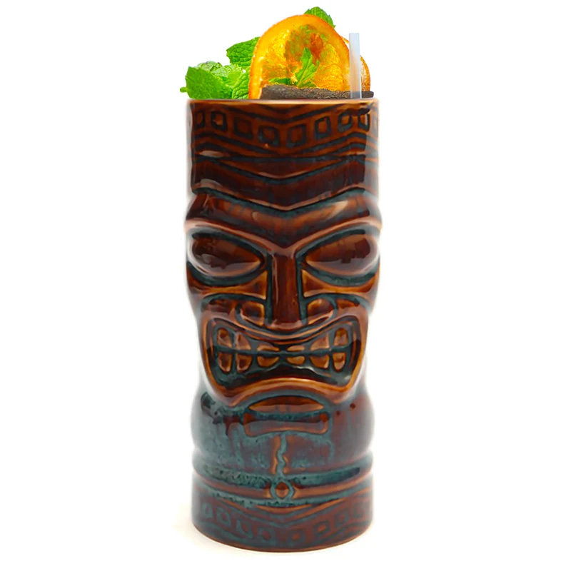 59.1 cl - Tiki Bicchiere Bibita In Ceramica