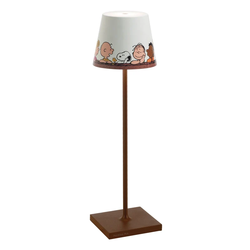 38 cm - Poldina X Peanuts Lampada Da Tavolo