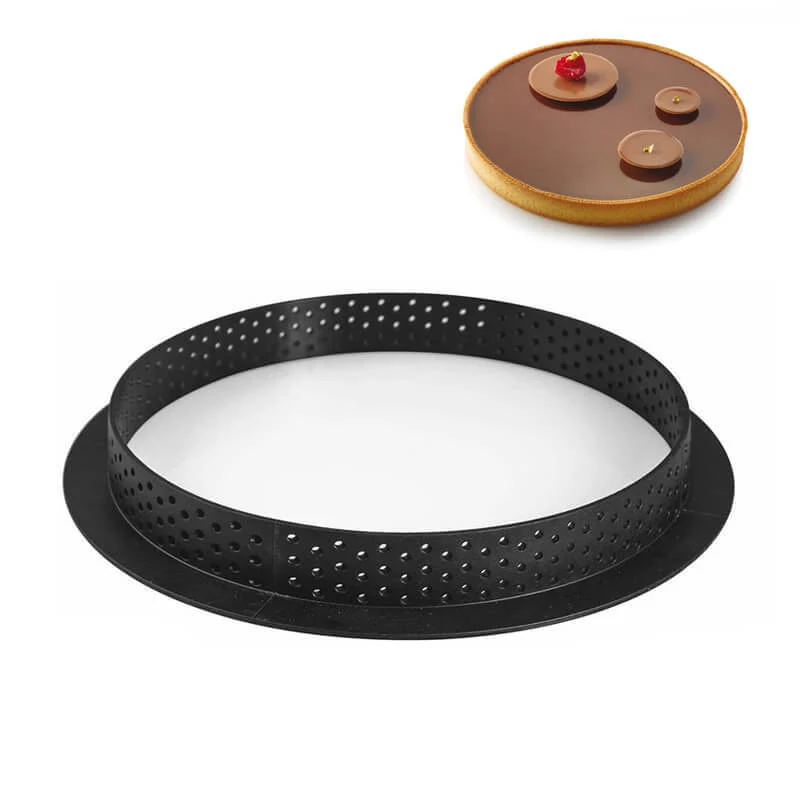 19 cm - Tarte Ring Stampo Anello Microforato Antiaderente In Silicone