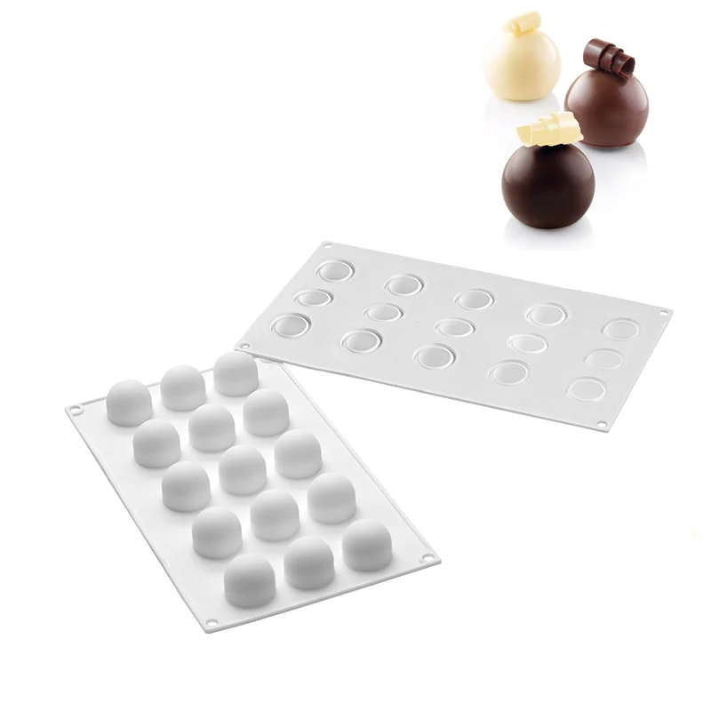 15 Forme Mini Truffles Stampo Tartufo In Silicone