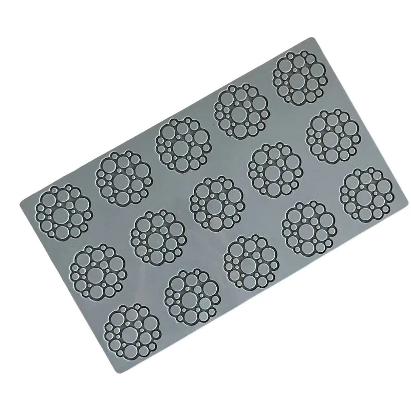 15 Forme - Circles 2 Stampo Decorazioni Fiori In Silicone