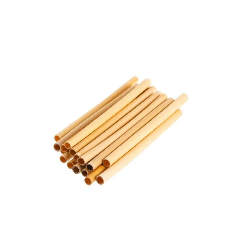 14 cm - Cannucce 5-7 mm In Bambù Set 24 Pz