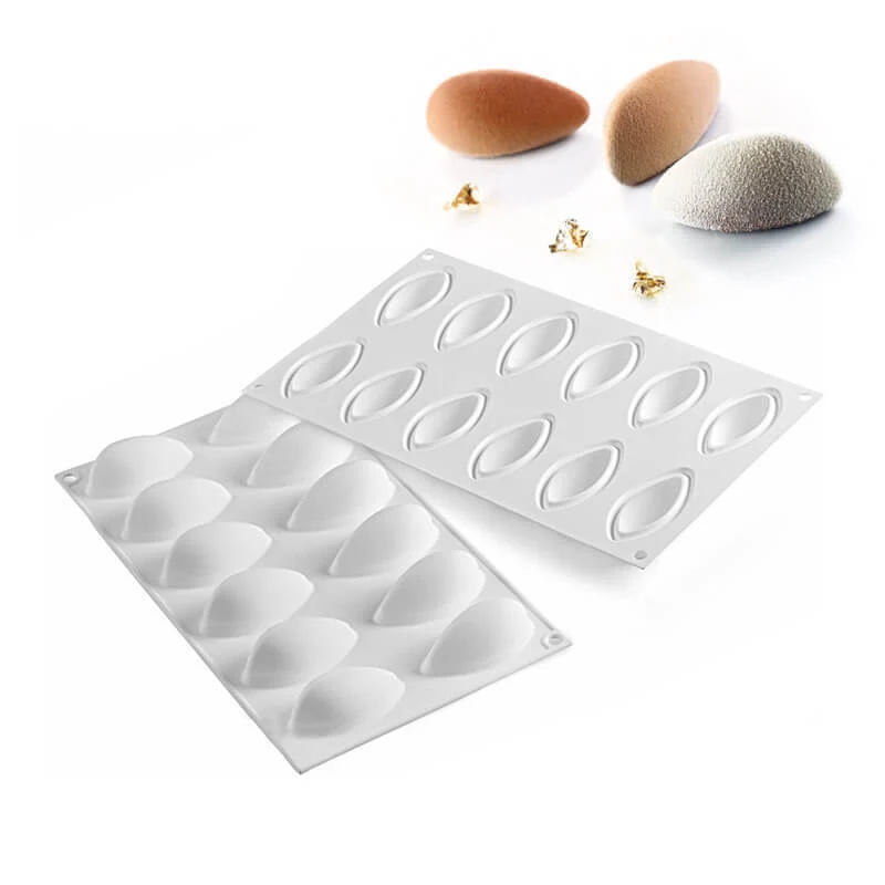 12 Forme Mini Quenelle Stampo Quenelle In Silicone