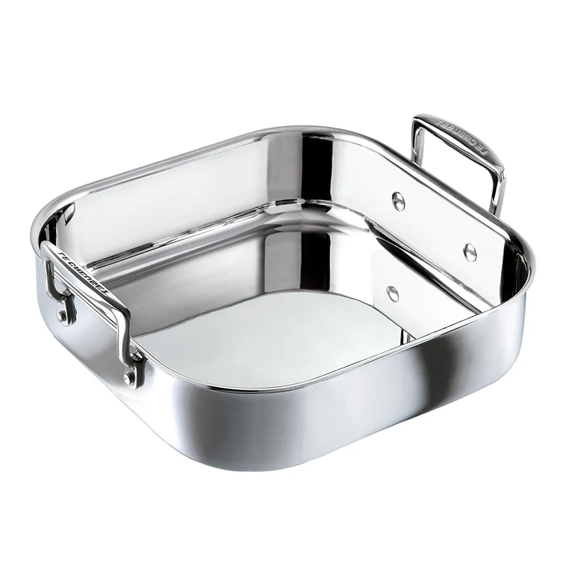 26x26 cm - Teglia Quadrata In Acciaio Inox
