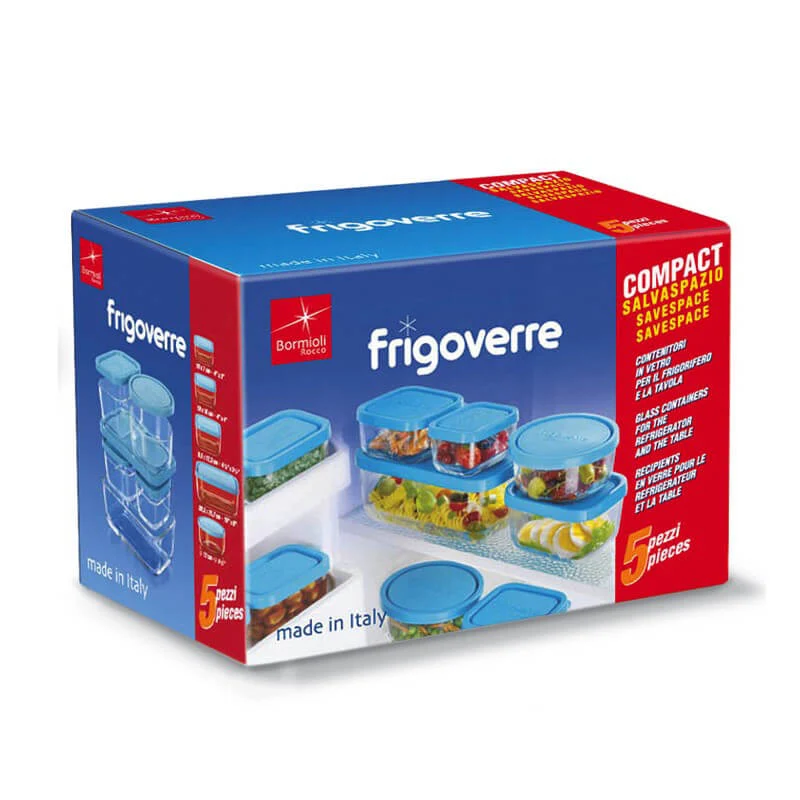 Frigoverre Classic Contenitore Per Alimenti - Set 5 Pz