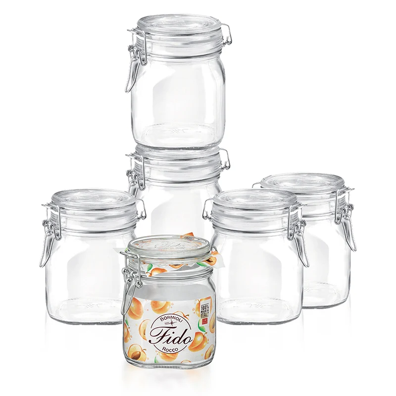 75 cl - Fido Vasetto Ermetico In Vetro - Set 6 Pz
