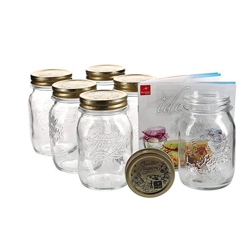 50 cl - Quattro Stagioni Vasetto Con Ricettario - Set 6 Pz