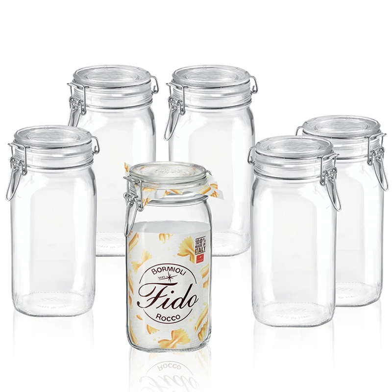 150 cl - Fido Vasetto Ermetico In Vetro - Set 6 Pz