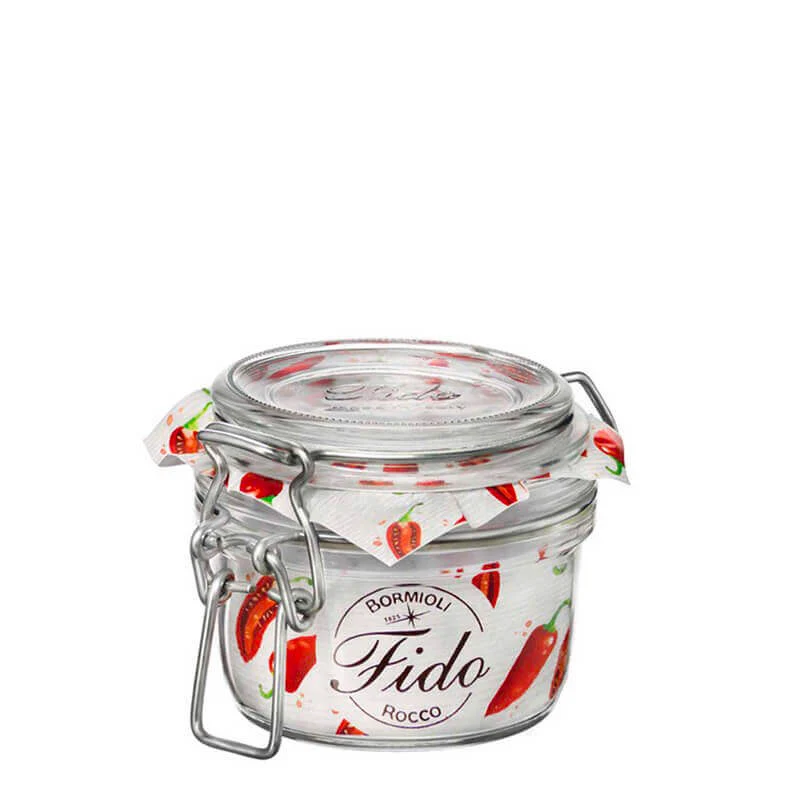 12.5 cl - Fido Vasetto Ermetico Cilindrico In Vetro
