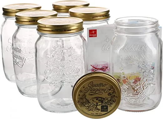 100 cl - Quattro Stagioni Vasetto Con Ricettario - Set 6 Pz