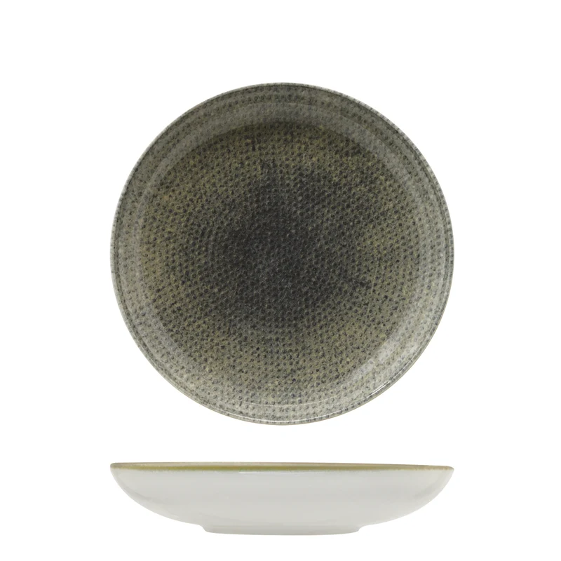 22 cm - Nail Piatto Fondo In Porcellana - Set 12 Pz