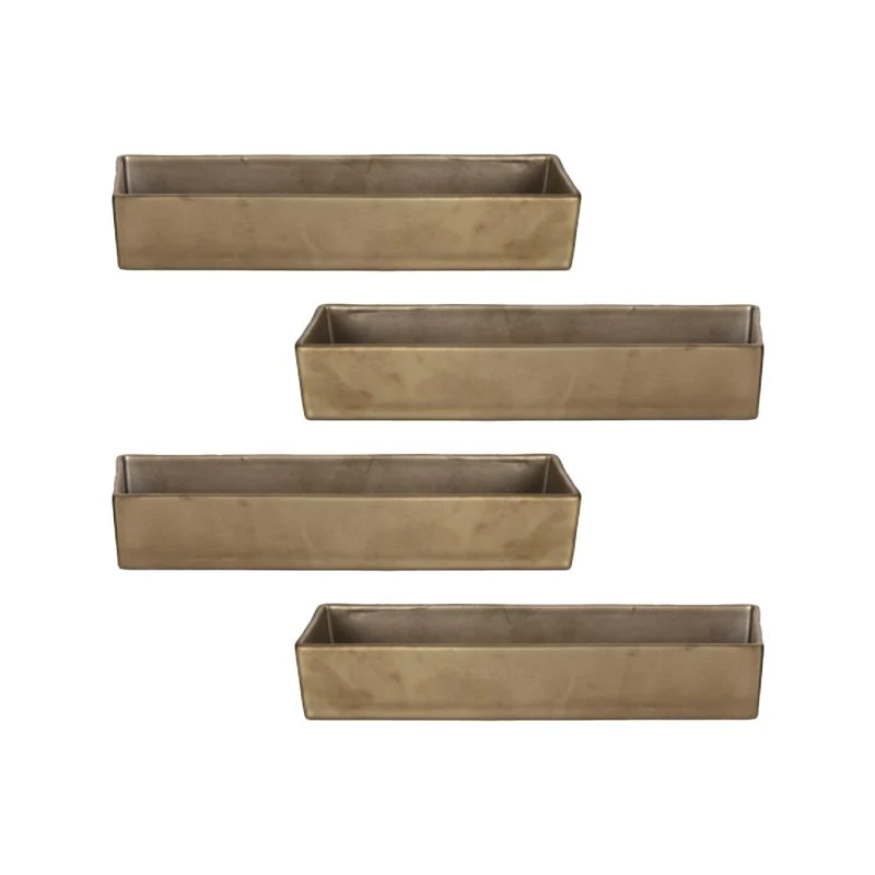 18x6 cm - Etna Coppetta In Porcellana - Set 4 Pz