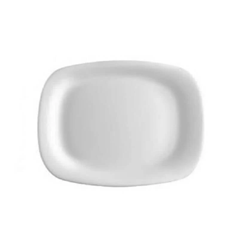 28 cm - Grangusto Piatto Portata In Vetro Opale Temperato - Set 6 Pz
