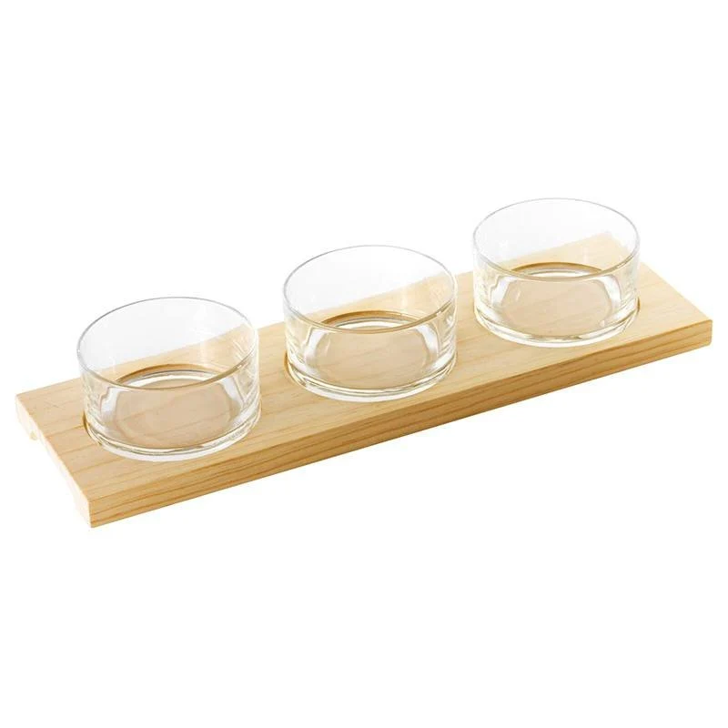 14.7 cl Happy Hour Coppette per Aperitivo Con Supporto Vassoio - Set 4 Pz
